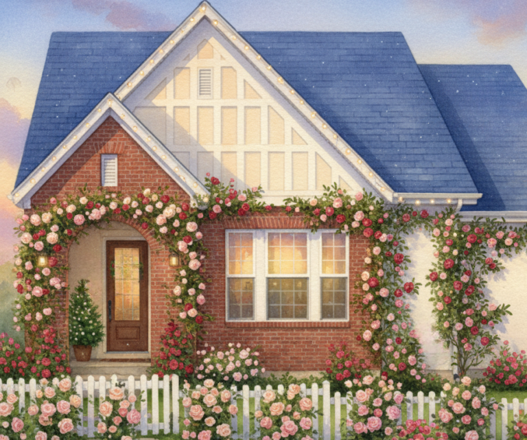 Rose Cottage — summer climbing roses